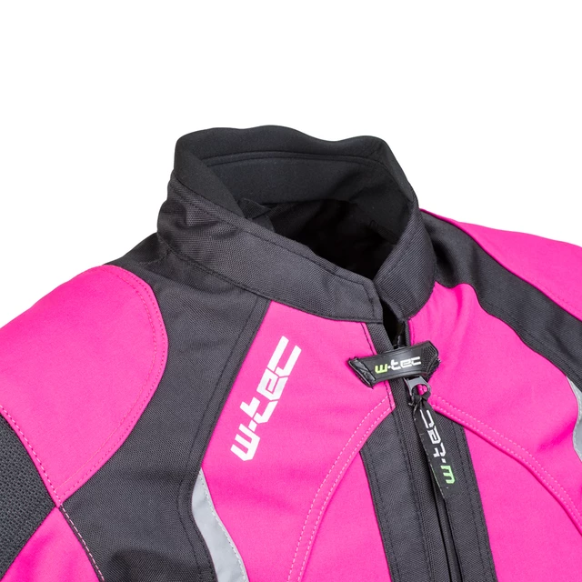 Női softshell motoros kabát W-TEC Alenalla - fekete-rózsaszín