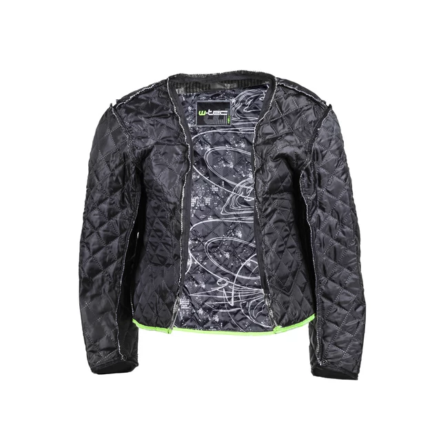 Férfi hosszú motoros kabát W-TEC Turaso NF-2215 - bézs-fekete-zöld