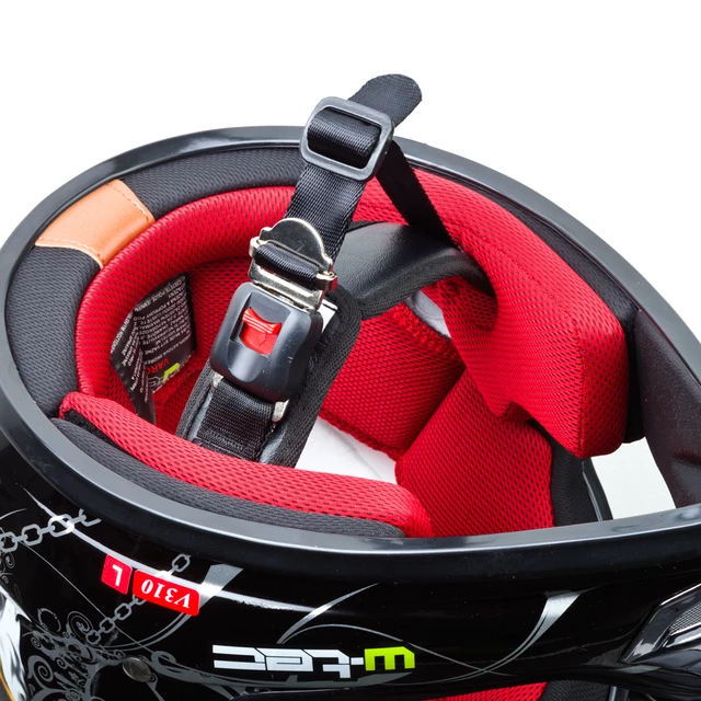 Gyermek bukósisak W-TEC V310 - Zombie Neon Zöld