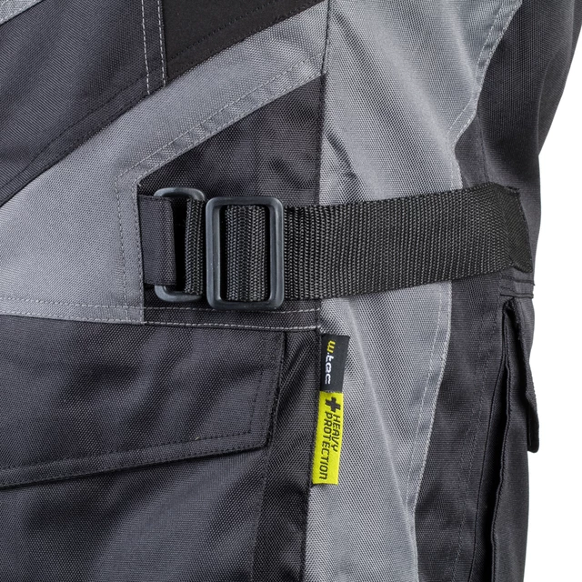 Férfi motoros kabát W-TEC GS-1613 - fekete-szürke-zöld