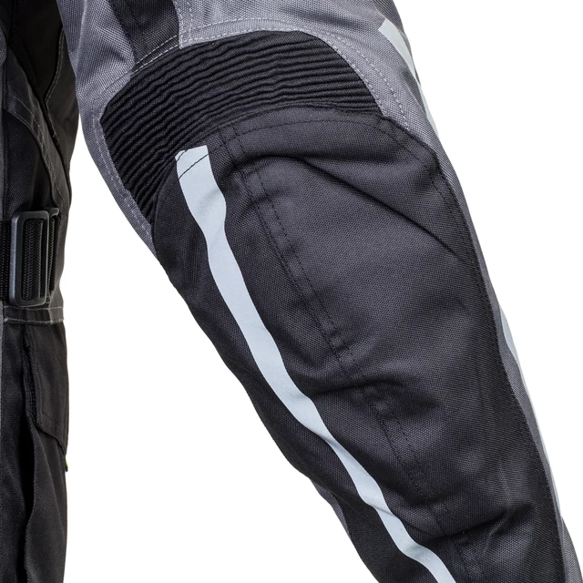 Férfi motoros kabát W-TEC GS-1613 - fekete-szürke-zöld