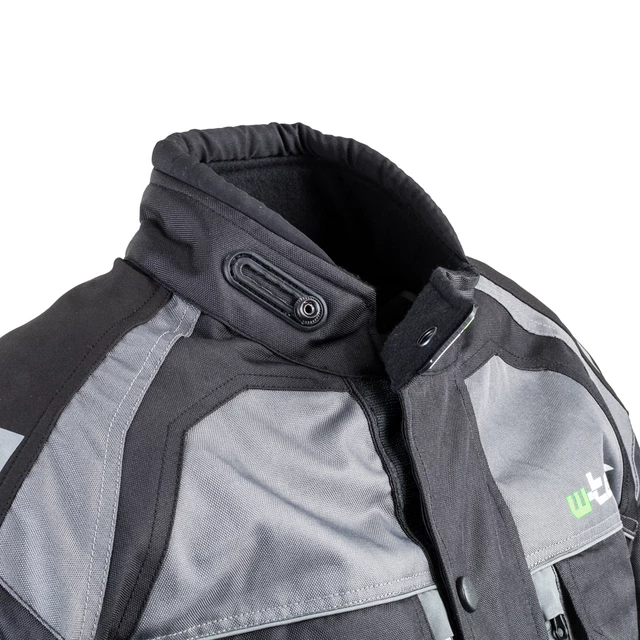 Férfi motoros kabát W-TEC GS-1613 - fekete-szürke-zöld