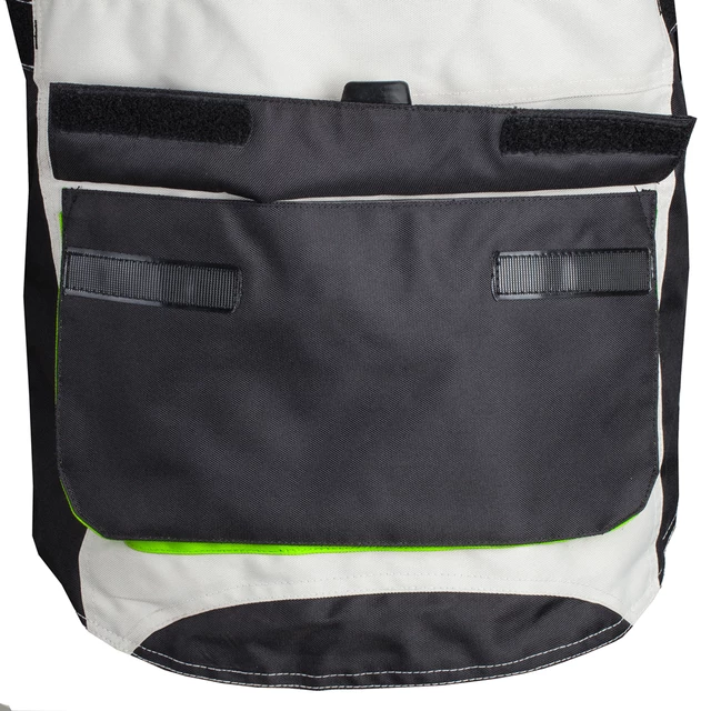 Férfi hosszú motoros kabát W-TEC Turaso NF-2215 - bézs-fekete-zöld