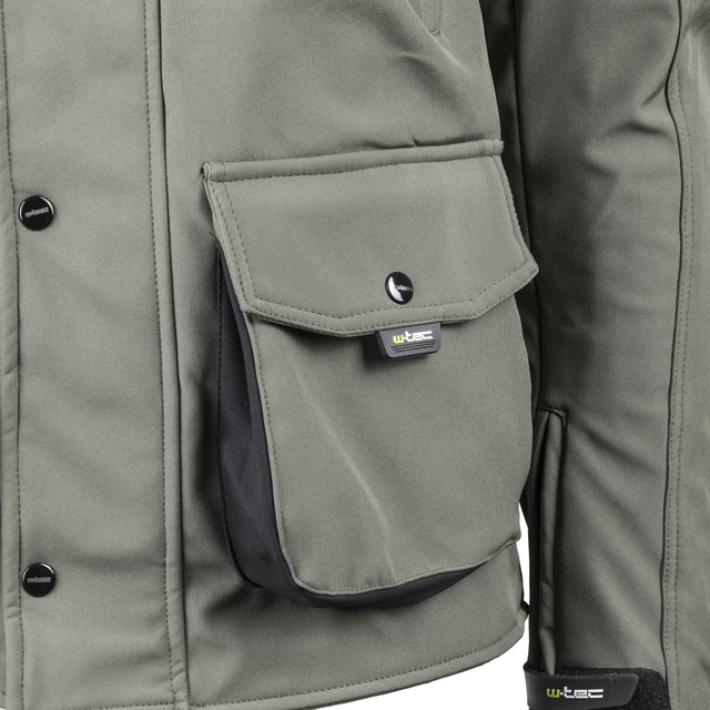 Férfi softshell motoros kabát W-TEC Forresta - Urban Khaki