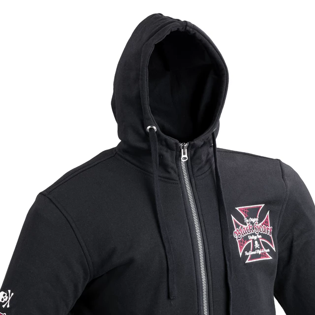Férfi kapucnis pulcsi W-TEC Black Heart Vintage Iron Hoodie - fekete