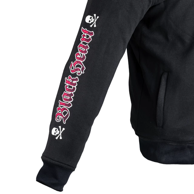 Férfi kapucnis pulcsi W-TEC Black Heart Vintage Iron Hoodie - fekete