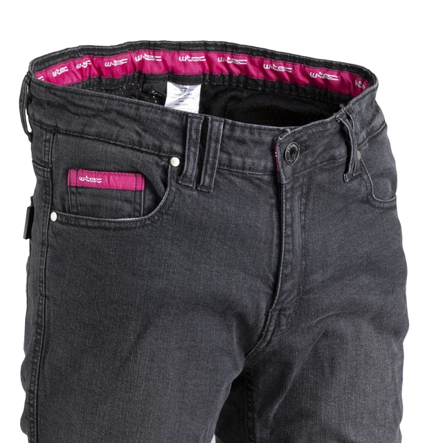 Női motoros farmer W-TEC Leonarda - fekete