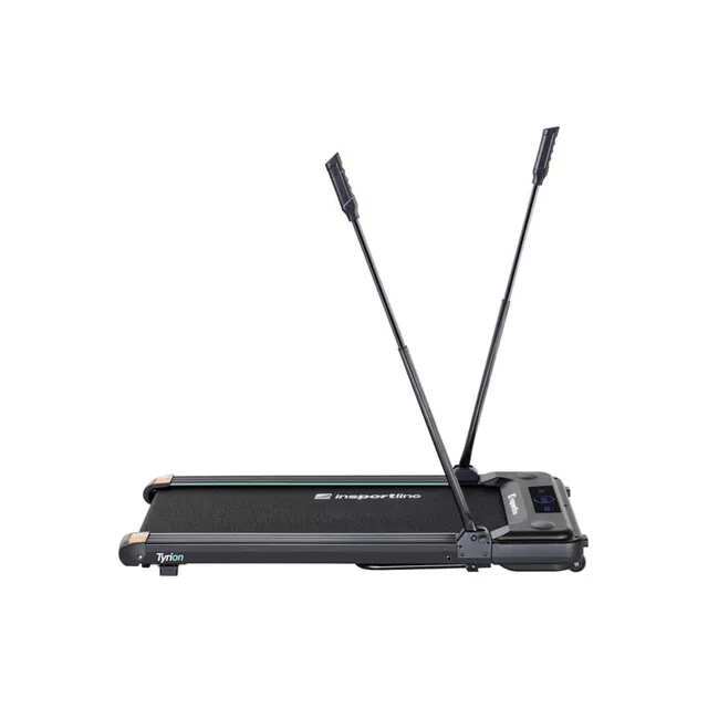 Gyaloglópad inSPORTline Tyrion, helytakarékos, 13cm magas, 100kg terhelhető, 100x39cm sétafelület, 0,8LE motor, 8 km/ó sebesség, túrabotok, motoros