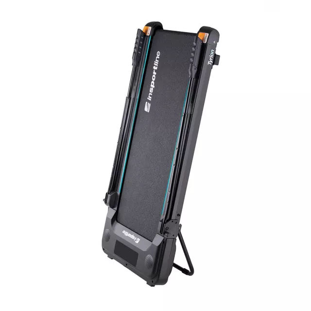 Gyaloglópad inSPORTline Tyrion, helytakarékos, 13cm magas, 100kg terhelhető, 100x39cm sétafelület, 0,8LE motor, 8 km/ó sebesség, túrabotok, motoros