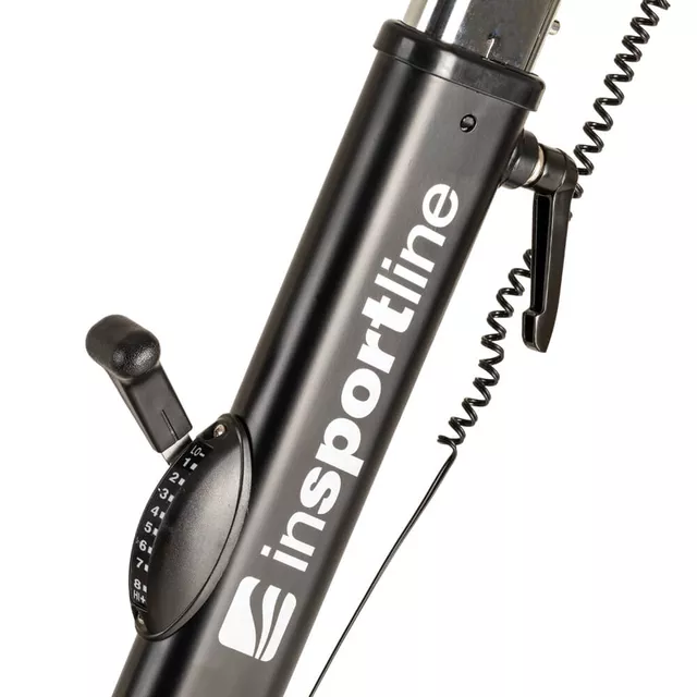 Fitness kerékpár inSPORTline Drakkaris, 18kg lendkerék, ékszijas meghajtás, vészfék, 8 fokozat, számitógép, súly 48kg