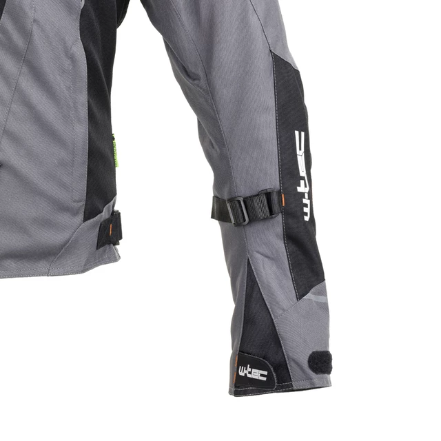 Férfi motoros kabát W-TEC Brandon - fekete-szürke-narancssárga