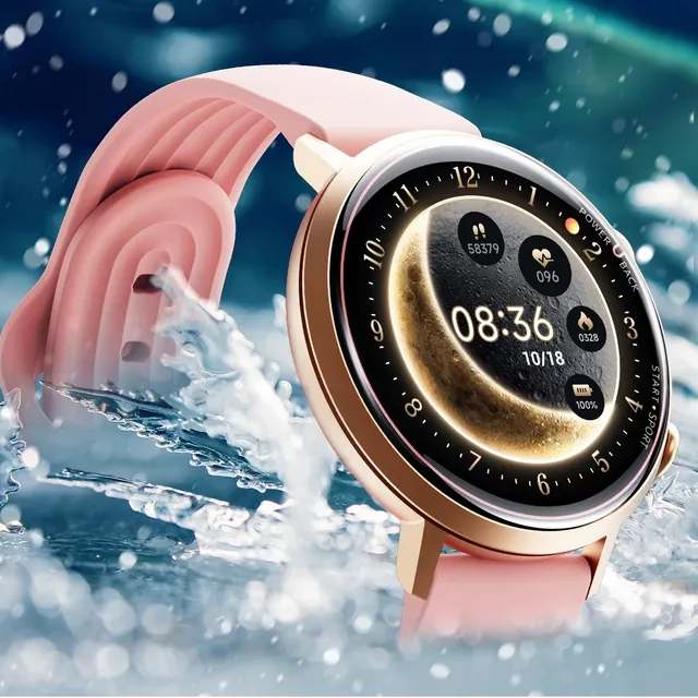 Okosóra inSPORTline Manzon, tartós fémtest, AMOLED kijelző, alkalmas úszáshoz, cserélhető szíj