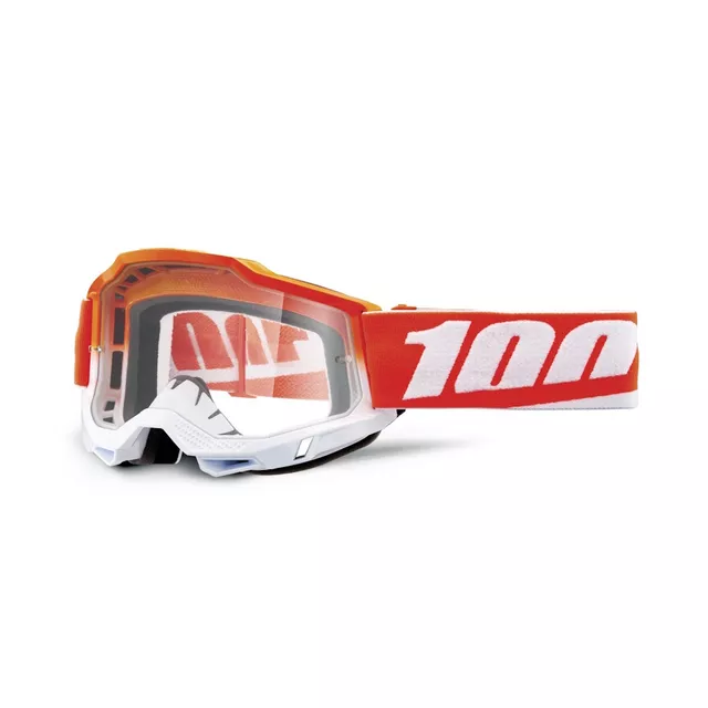 Motocross szemüveg 100% Accuri 2 - Mifflin sötétkék, átlátszó plexi