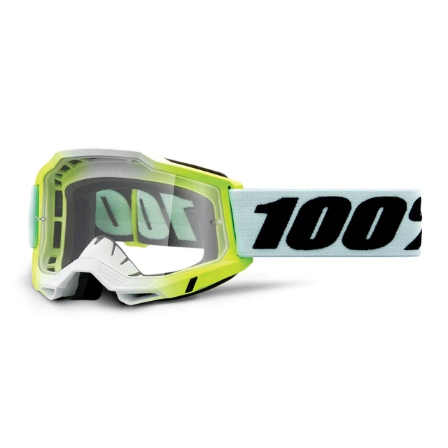 Motocross szemüveg 100% Accuri 2 - Mifflin sötétkék, átlátszó plexi