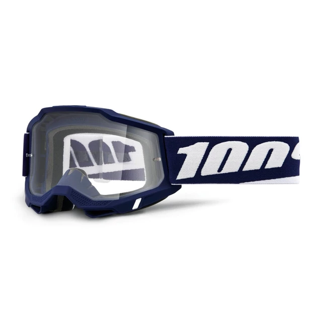 Motocross szemüveg 100% Accuri 2 - Mifflin sötétkék, átlátszó plexi - Mifflin sötétkék, átlátszó plexi