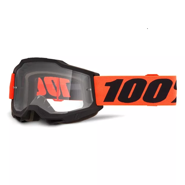 Motocross szemüveg 100% Accuri 2 - Mifflin sötétkék, átlátszó plexi