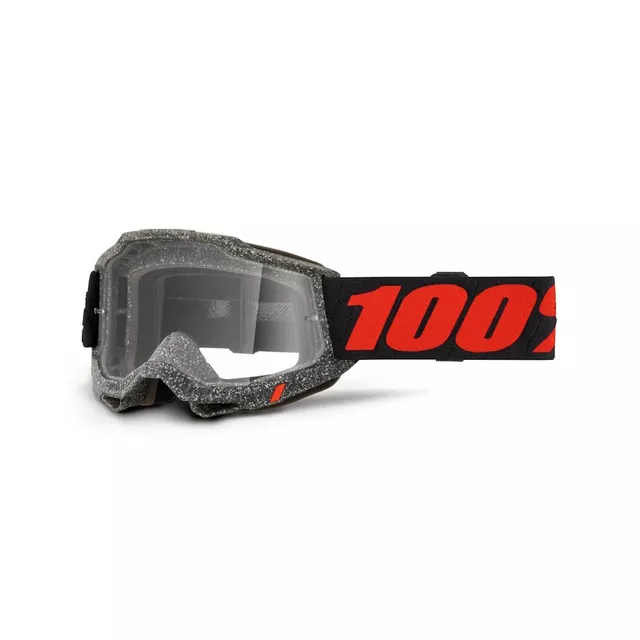 Motocross szemüveg 100% Accuri 2 - Mifflin sötétkék, átlátszó plexi