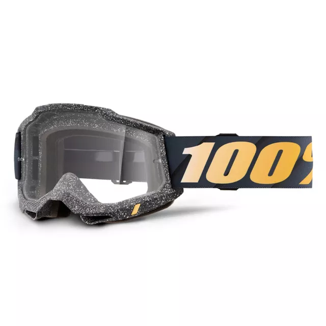 Motocross szemüveg 100% Accuri 2 - Mifflin sötétkék, átlátszó plexi