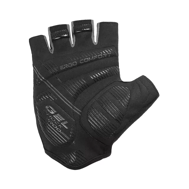 Kerékpáros kesztyű Etape Air, csúszásmentes alkalmazás a tenyéren, speciális GelPro zselés tenyérbélés, légáteresztő hálós panel a hátoldalon - fekete/sárga fluo