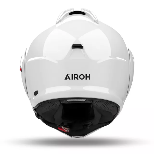 Felnyitható bukósisak AIROH MATHISS 2 Color P/J fehér fényes, Pinlock fólia, nagy állnyitó gomb, plexiüveg karcolásgátló bevonattal