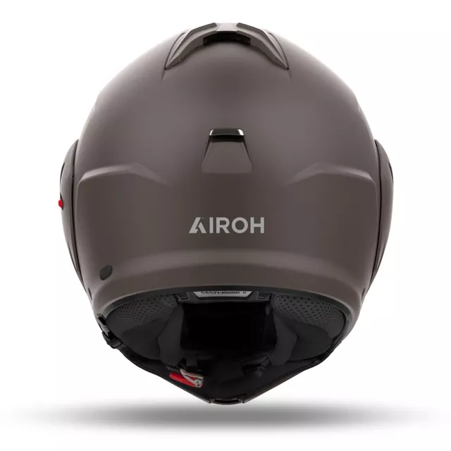 Felnyitható bukósisak AIROH MATHISSE 2 Color P/J bronz matt, állnyitó gomb, Airoh Sliding Net, napellenző, bluetooth-előkészítés, pinlock fólia