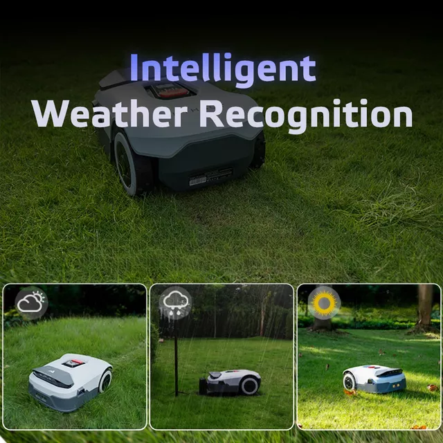 Vezeték nélküli robotfűnyíró Anthbot Genie 1000 (2000m²), 12,3 kg, vezérlés intelligens alkalmazáson keresztül, automatikus esőérzékelés