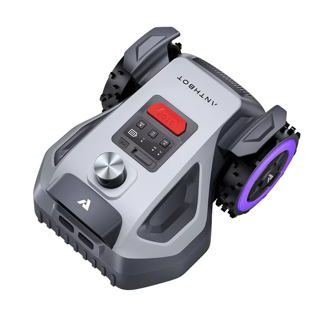 Robotfűnyíró Anthbot M5 LiDAR (500 m²), emelkedés észlelése, automatikus esőérzékelés, Dual Vision – vizuális navigáció, 360°-os LiDAR szkenner