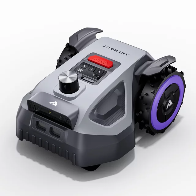 Robotfűnyíró Anthbot M5 LiDAR (500 m²), emelkedés észlelése, automatikus esőérzékelés, Dual Vision – vizuális navigáció, 360°-os LiDAR szkenner