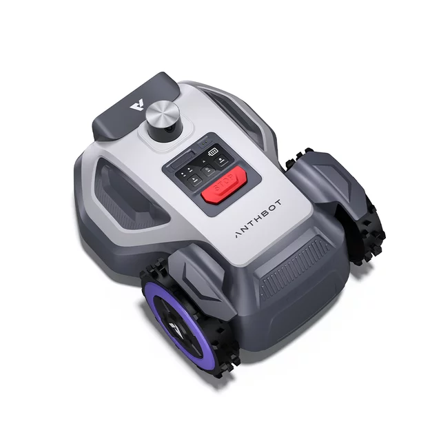 Robotfűnyíró Anthbot M5 LiDAR (500 m²), emelkedés észlelése, automatikus esőérzékelés, Dual Vision – vizuális navigáció, 360°-os LiDAR szkenner