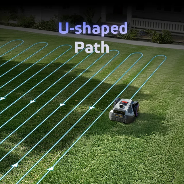Robotfűnyíró Anthbot M5 LiDAR (500 m²), emelkedés észlelése, automatikus esőérzékelés, Dual Vision – vizuális navigáció, 360°-os LiDAR szkenner