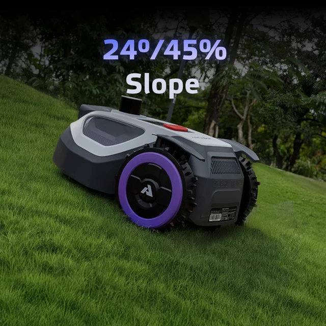 Robotfűnyíró Anthbot M5 LiDAR (500 m²), emelkedés észlelése, automatikus esőérzékelés, Dual Vision – vizuális navigáció, 360°-os LiDAR szkenner