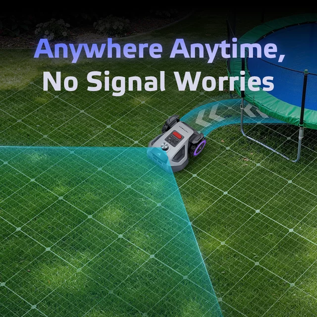 Robotfűnyíró Anthbot M5 LiDAR (500 m²), emelkedés észlelése, automatikus esőérzékelés, Dual Vision – vizuális navigáció, 360°-os LiDAR szkenner