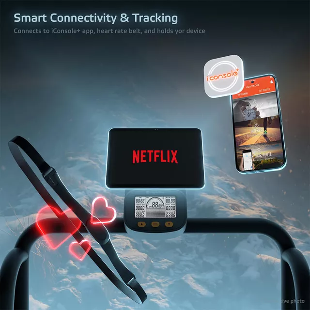 Lépcsőzőgép inSPORTline ZenPeak 30, elektromos terhelés, csúszásmentes felület, kapaszkodók, LCD kijelző, italtartó, iConsole+, taposógép