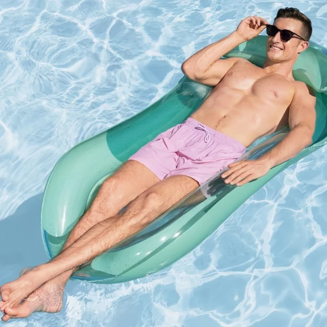 Felfújható matrac Bestway Aqua Lounge 160 x 84 cm, strapabíró anyag, háttámla és fejtámla, hálós anyag, biztonsági szelep - zöld