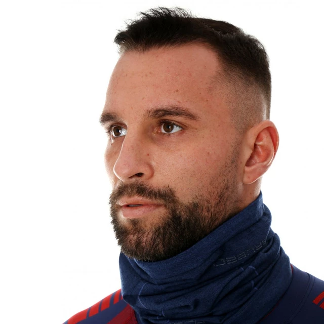 Multifunkciós sál Brubeck Athletic, rugalmas, szélálló anyag, kiváló izzadságelvezetés, gyorsan száradó, magas légáteresztő képesség - sötétkék