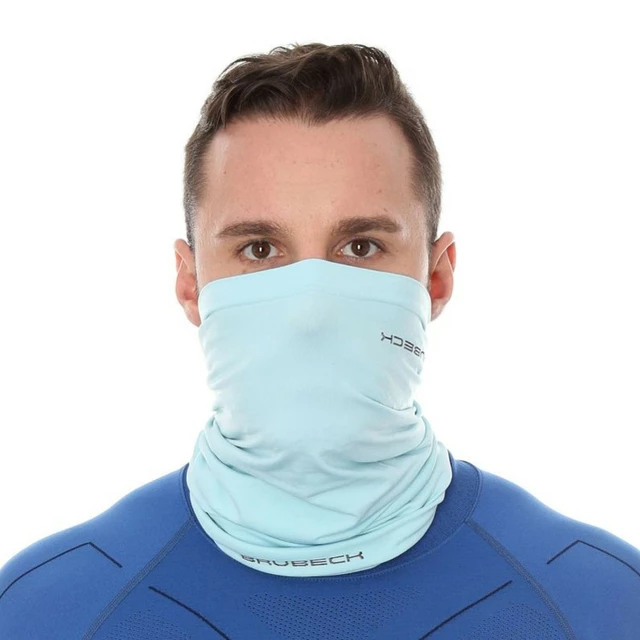 Multifunkciós sál Brubeck Athletic, rugalmas, szélálló anyag, kiváló izzadságelvezetés, gyorsan száradó, magas légáteresztő képesség - türkiz