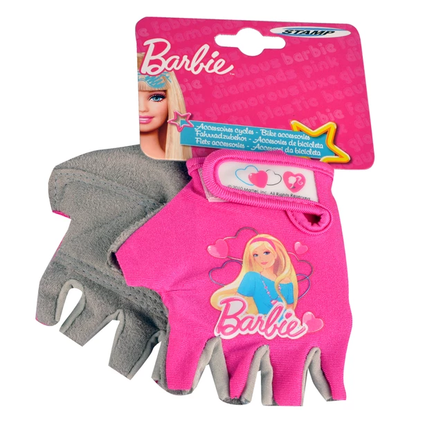 Gyermek kerékpáros kesztyű Barbie