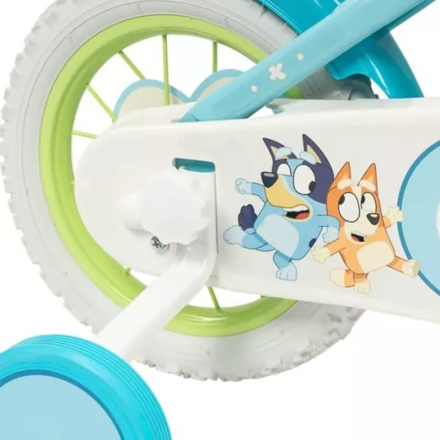 Gyerekkerékpár Toimsa Bluey 16", acélváz, első féknyereg, hátsó dobfék, sárvédő, láncvédő, leszerelhető oldalkerekek