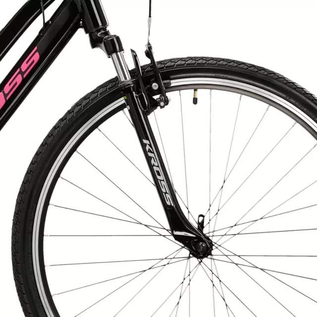 Női cross kerékpár Kross Evado 2.0 28" Gen 007, 21 sebességes Shimano hajtásrendszer, ZOOM 120E teleszkópos villa, Herrmans Oxy markolatok