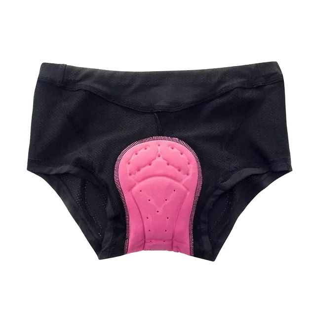 Női boxeralsó gélbetéttel inSPORTline Stradina, ideális alaprétegként, súrlódáscsökkentő, hatékony ütéscsillapítás, gyors száradás, légáteresztő anyag - fekete