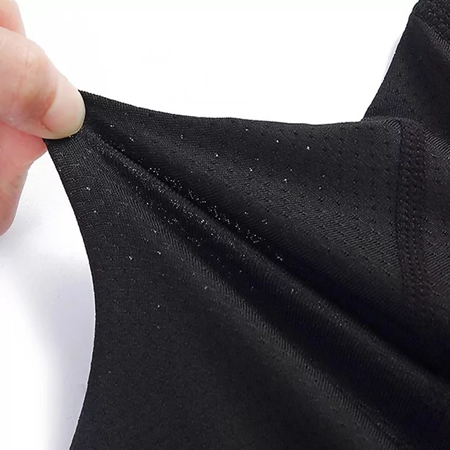 Női boxeralsó gélbetéttel inSPORTline Stradina, ideális alaprétegként, súrlódáscsökkentő, hatékony ütéscsillapítás, gyors száradás, légáteresztő anyag - fekete