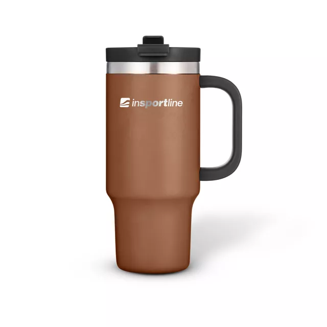 Termosz inSPORTline Natticino 470 ml, kettős zárórendszerrel ellátott csavaros kupak, duplafalú rozsdamentes acélszerkezet, keskeny alsó rész - kávé - kávé