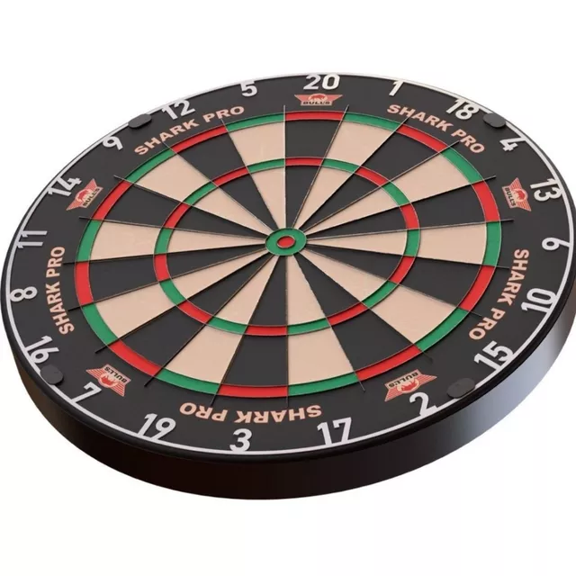 Szizál darts tábla Bull's Shark Pro II, vékony pengés drót, Rotate Fix Bracket rögzítő rendszer, tartós konstrukció, professzionális minőség
