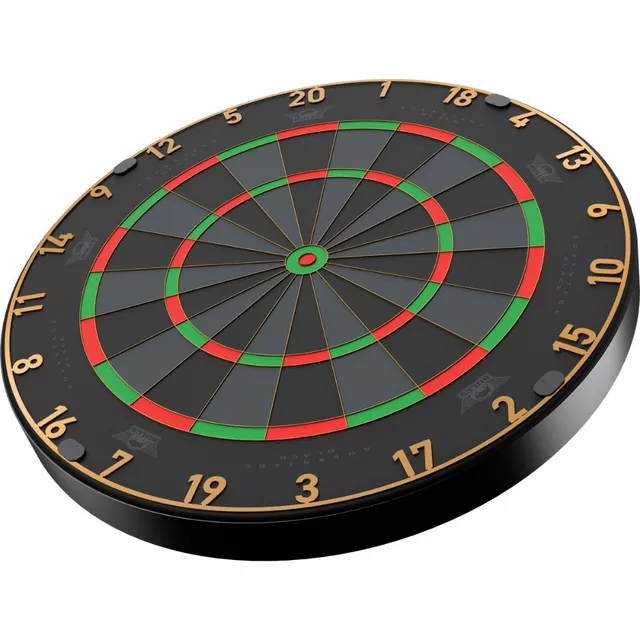 Szizál darts tábla Bull's Advantage Black Edition, stabil rögzítés, ultravékony dróthálózás, stabil rögzítés az U Fixing Bracket-nek köszönhetően