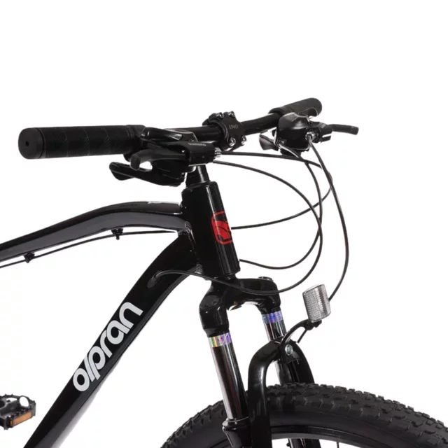 Mountain bike Olpran CANIS 27,5", 18 sebességes Shimano hajtás, könnyű alumínium váz, széles áttételtartomány, kiváló stabilitás,zökkenőmentes haladás - fehér/sötét petróleumszínű/sötétpiros