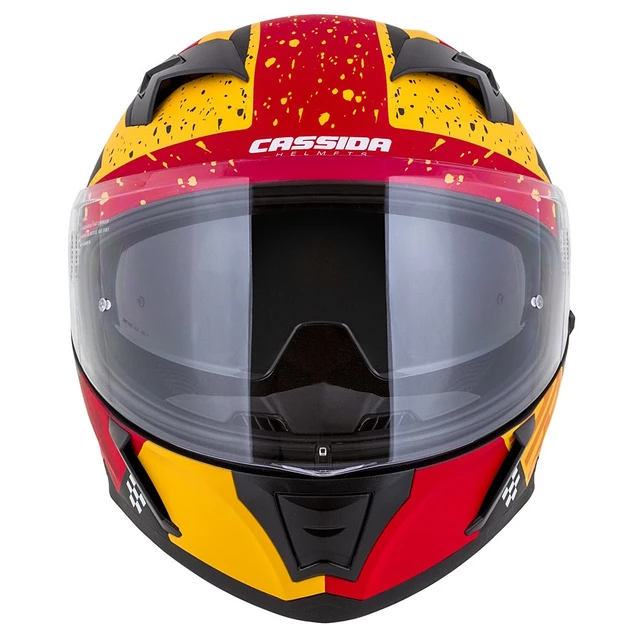 Motoros bukósisak Cassida Integral 3.0 DRFT narancssárga matt/piros/fekete/fehér