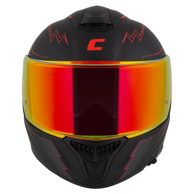 Motoros bukósisak Cassida Integral GT 2.1 Flash matt fekete/metál piros/sötét szürke, üvegszálas kompozit héj, SOS rendszer, ECE 22.06 típusjóváhagyás