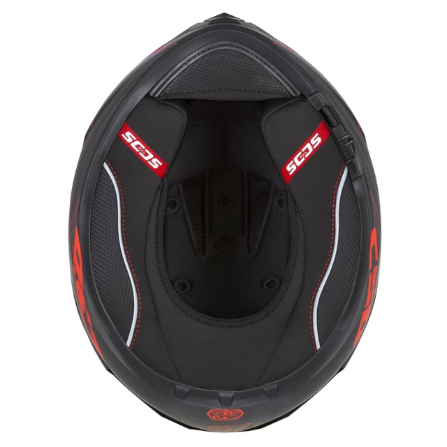 Motoros bukósisak Cassida Integral GT 2.1 Flash matt fekete/metál piros/sötét szürke, üvegszálas kompozit héj, SOS rendszer, ECE 22.06 típusjóváhagyás