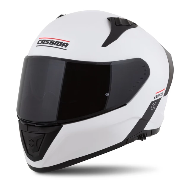 Motoros bukósisak Cassida Aero Solid fehér/fekete