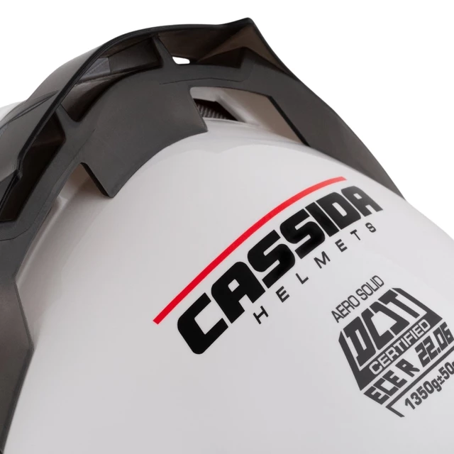 Motoros bukósisak Cassida Aero Solid fehér/fekete